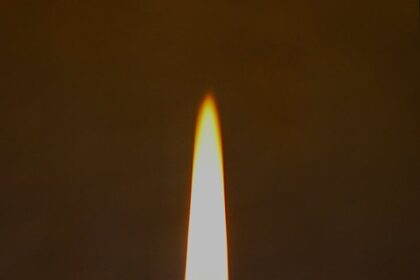 burning white candle